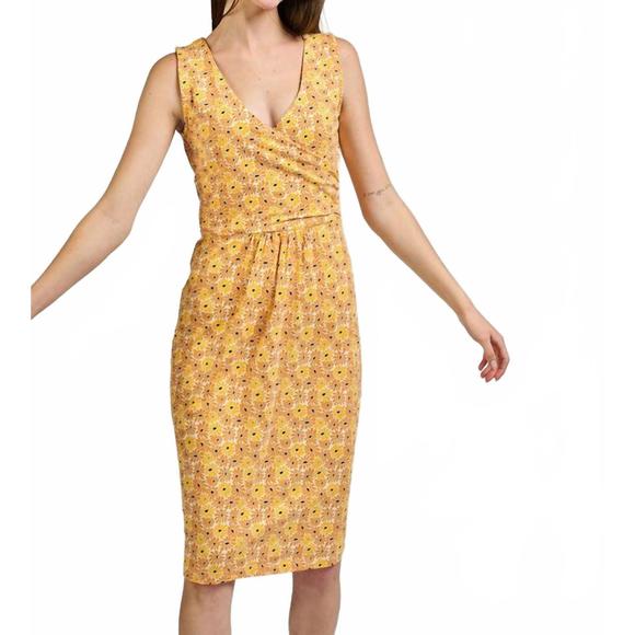 MATA TRADERS Dresses & Skirts - NEW MATA TRADERS danica wrap dress in matisse yellow